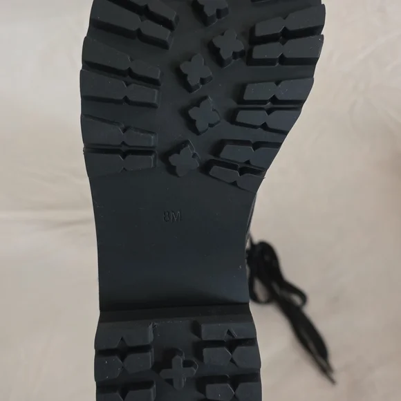 Dolls Kill Black Combat Boots with Pockets - Picture 2 of 12